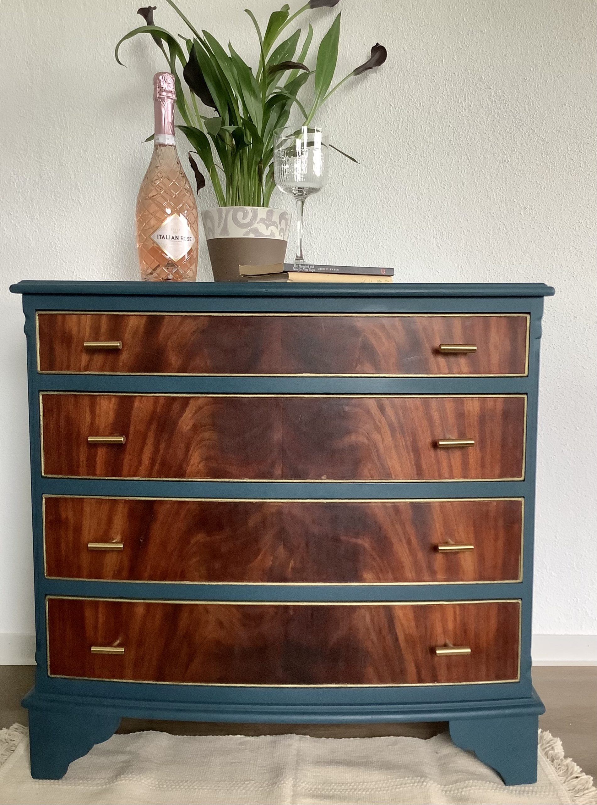 Elegant but well-used chest of drawers gets a facelift