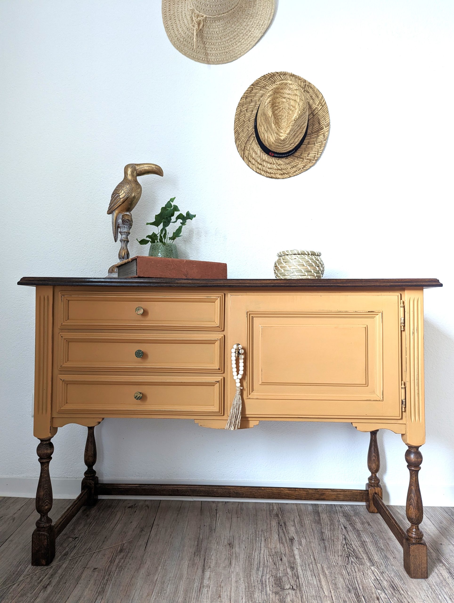 Small Vintage Sideboard Spiced-up with Dixie Bell’s Pumpkin Spice